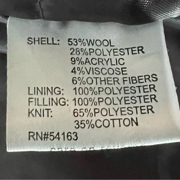 Calvin Klein Men’s Zip/snap Black Pea Coat with Hood size L - Picture 4 of 9